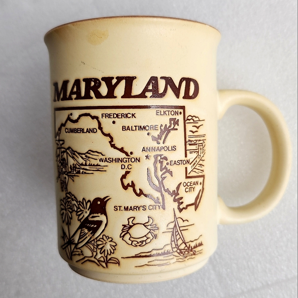 Vintage Ceramic Maryland State Souvenir Coffee Mug - Picture 3 of 5